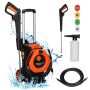 Ktaxon Electric Pressure Washer 3380 PSI Max 2 GPM Portable Power Washer with 4 Quick Connect Nozzles & Foam Cannon, for Cars, Driveways, Patios, Home and Floor Cleaning - Image 1