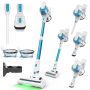 MOOSOO Lightweight Vacuum Cleaner, 6-in-1 Cordless Stick Vacuum Cleaner,Ideal for Hardfloors - Image 1