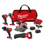 Milwaukee Tool M18 FUEL 5-Tool Combo Kit - Image 1