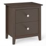 Modern Nightstand with 2 Drawers for Small Spaces - Image 1