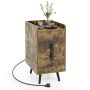 Nightstand Side Tables with 2 Drawers and 2 USB Ports - Image 1