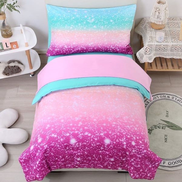 PERFEMET-4-Pcs-Toddler-Bedding-Set-Gradient-Pink-Purple-Turquoise-Glitter-Star-Comforter-Breathable-Lightweight-Microfiber-Purple-Pink-Turquoise_ea0ea413-bbea-4da5-8b45-fbd480bf4618.ed6741c9defd07a9d288a850ae6c50d7.jpg