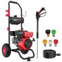 PowerSmart 3800PSI Gas Pressure Washer, 212cc Engine 2.5GPM 5 Quick-Adjustable Nozzles for Gardens - Image 1