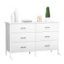 Richya 47.3'' Chest of Drawers, Dressers for Bedroom 6 Drawer, Steel Frame, Black Dresser - Image 1