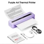 Inkless Printer M832 Portable Printer Wireless Bluetooth Thermal Printer Support Letter A4 5-Size Thermal Paper Mobile Printer - Image 1