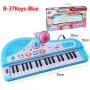 37 Keys Kids Electronic Piano Organ keyboard with Microphone Education Toys Musical Instrument Children Boy Girl Gifts - Image 1