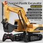 Alloy Remote Control Excavator Toy Car with Lights Sound Effect Electric Excavator Automobile Engineering Vehicle Children Gifts - Image 1