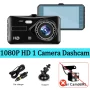 Dual Lens 1080P HD for Cars 4inch Touch Screen Dash Cam Car DVR Video Recorder Front and Rear View Camera for Vehicle Black Box - Image 1