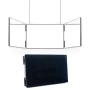 Trifold LED Mirror Self Haircut Makeup Mirror with Light Adjustable Height 3 Way Self Haircut Mirror Hd Glass 3 Way Mirror - Image 1