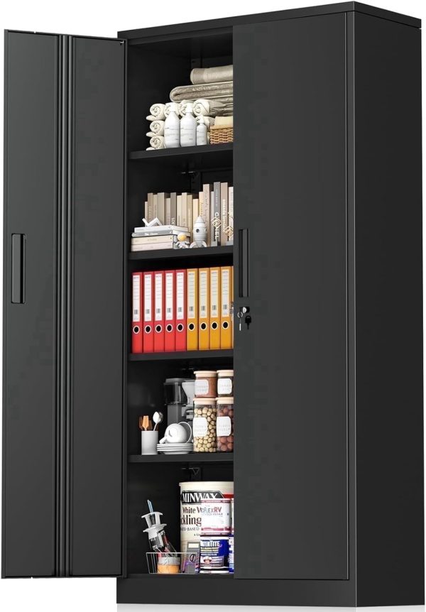SOLAURA-71-Metal-Garage-Storage-Cabinet-with-Locking-Doors-and-Adjustable-Shelves-for-Home-Office-Black_e9814ef5-d173-45b9-a471-6f5a150b2f2b.34855b7b5b2677770aa95819e8abc488.jpg