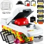 12 in 1 Multifunctional Vegetable Cutter Food Chopper Potato Slicer Carrot Grater Onion Shredder Salad Cutter Kitchen Gadgets - Image 1
