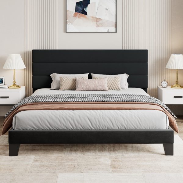 Sha-Cerlin-King-Size-Platform-Bed-Frame-with-Upholstered-Velvet-Headboard-Black_49b9d102-7416-4d4a-8b5b-30a056d617be.5c5007bf7252cec5c36f27a8c3a27ad2.jpg