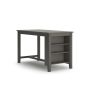 Signature Design by Ashley Caitbrook Rectangular Counter Height Dining Table, Gray Wood Finish with Storage Shelves, Seats 4 - Image 1