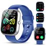 Smart Watch Fits for Android and iPhone, IP68 Waterproof Smartwatch for Women Men 100+ Sports Modes 1.91-inch Fitness Tracker, Smart Watch with Bluetooth Call(Answer/Make Calls), for Gift White - Image 1