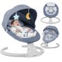 Babyeap Baby Swing for Infants - APP Remote Bluetooth Control, 5 Speed Settings, 10 Lullabies, Gray - Image 1