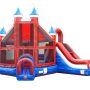TentandTable Commercial Inflatable Castle Bounce House with Slide, Red, White, and Blue Deluxe - Image 1