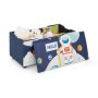 Kids Wooden Upholstered Toy Storage Box with Removable Lid - Image 1