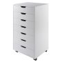 Winsome Halifax 7-Drawer Mobile Cabinet 10792, White Finish - Image 1