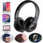 Wireless FM Headphones with Reception, Portable Digital FM Headset Ear Muffs for Walking, Jogging, Riding, and Mowing, Supports 3.5mm AUX Cable, Rechargeable Battery - Image 1
