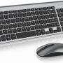 Wireless Keyboard Mouse Combo, cimetech 2.4G Compact Full Size Wireless Keyboard and Mouse Set, Ultra-Thin Sleek Design for Windows, Computer, Desktop, PC , Notebook, USB Receiver - (Grey) - Image 1