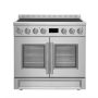 Forno Appliances - 36 in. Wide 5 Elements Torino 5.36 Cu.Ft. Freestanding Induction Range w/ French Door Design and Air Sous Vide Tech - Silver - Image 1