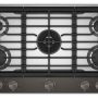 KitchenAid - 36 in. Wide 5 burners Gas Cooktop with Integrated Wok Grate - Black Ore - Image 1