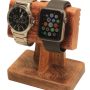 abhandicrafts 2 in 1 Watch Stand, Nightstand Organizer Platform for All Wrist watches /Moms, DADS, Grandparents Made from MANGO WOOD - Image 1