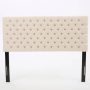 Jezebel Beige Fabric Queen/Full Headboard - Image 1