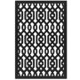 Azzaria 4 ft. x 32 in. Black Vinyl Decorative Screen Panel - Image 1