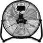 High Velocity Heavy Duty Metal Industrial Floor Fans Quiet for Home 20 in. 3 Speed (Black) - Image 1