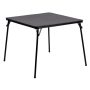 Madelyn 33.5 in L Square Black White Plastic Top Lightweight Portable with Collapsible Folding Card Tables (Set of 4) - Image 1