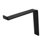 10 in. Black Steel Shelf Bracket for Wood Shelving - Image 1