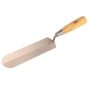 8 in. x 2. in Round End Brick Coke Trowel - Wood Handle - Image 1