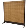6 ft. Brown 3-Panel Take Room Divider - Image 1