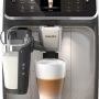 Philips - 5500 Fully Automatic Espresso Machine with LatteGo Milk Frother, Grey Chrome - Black/Silver - Image 1