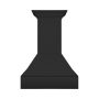 ZLINE - 36 inches - Externally Vented - Wall Range Hood - Rustic Black Finish - Image 1