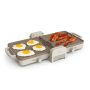 Bella - Fits-anywhere Kitchenware: 10" x 20" Fold & Store Dual Temp Electric Griddle - Oatmilk - Image 1