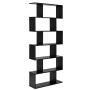 6 Tier S-Shaped Bookshelf Storage Display Bookcase Decor Z-Shelf - Image 1