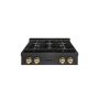 ZLINE - 30 in. Wide 4 Burner AutographParamount DuoPro Gas Rangetop in Black Satin Steel and Gold Accents (PSRTBSZ-30-G) - Black Satin Stainless Steel - Image 1
