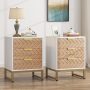 Taquasha 17.71'' W Metal Nightstand - Image 1