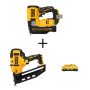 20V MAX Lithium-Ion Cordless 23-Gauge Pin Nailer and 20V 16-Gauge Angled Finish Nailer with 4.0Ah Compact Battery Pack - Image 1