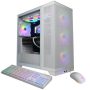 CyberPowerPC - Gaming Desktop - AMD Ryzen 9 9900X - NVIDIA GeForce RTX 5080 16GB - 32GB DDR5 - 2TB PCIe 4.0 SSD - White - Image 1