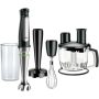 Braun - MultiQuick Smart-Speed Hand Blender with 500 Watts of Power, Whisk, Masher, and 6-Cup Food Processor - Stainless Steel - Image 1