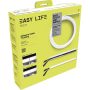 16 ft. Cable Raceway Roll to Conceal Wires - White - 5/8 in. x 3/8 in. x 192 in. Roll - Image 1