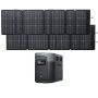 Solar Generator DELTA 2 Max with 2PCS TOPCon 160W Solar Panel, 2400W Output, 2048Wh LFP Power Station for Home Backup - Image 1