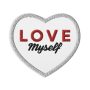 LOVE Myself Embroidered patches White - Image 1