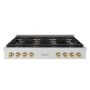 ZLINE - 48 in. Wide 8 Burner Autograph Paramount Rangetop with DuoPro Burners and Bronze Accents (PSRTZ-48-CB) - Stainless Steel - Image 1