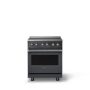 Viking - 30 in. Wide 4 Elements Pro 5 Series 4.7 Cu. Ft. Freestanding Induction Convection Range - Cast Black - Image 1