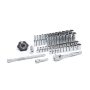 1/4 in. Drive 12-Point SAE/Metric 90-Tooth Ratchet and Socket Mechanics Tool Set (51-Piece) - Image 1