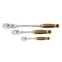 1/4 in. and 3/8 in. Drive 90-Tooth Dual Material Teardrop Ratchet Set (3-Pieces) - Image 1